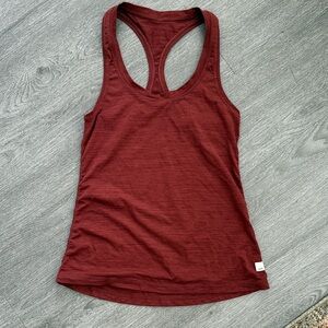 Vuori Women's Burgundy Racerback Tank Top